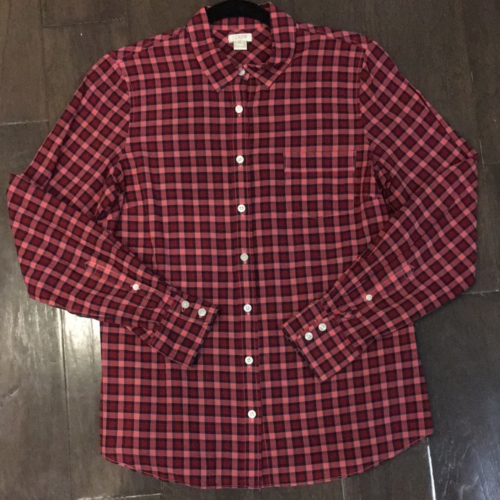 J. Crew Factory Plaid Button Down Shirt